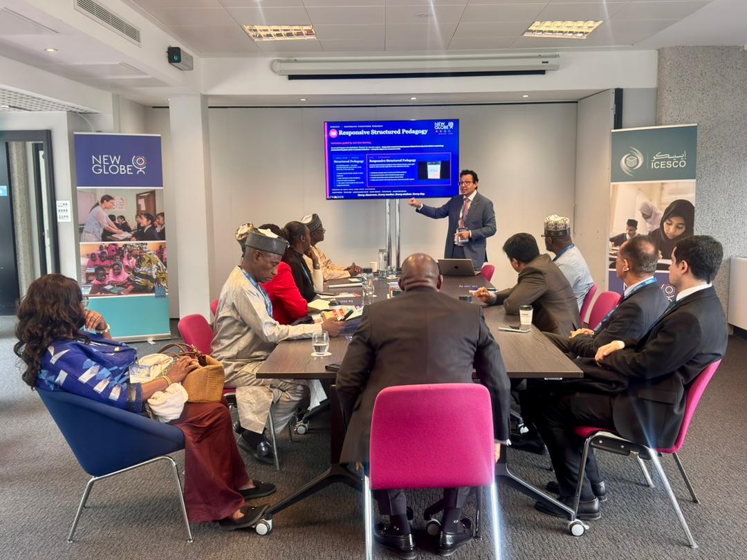 Ministers in the NewGlobe Enterprise AI showcase session at the Education World Forum, London